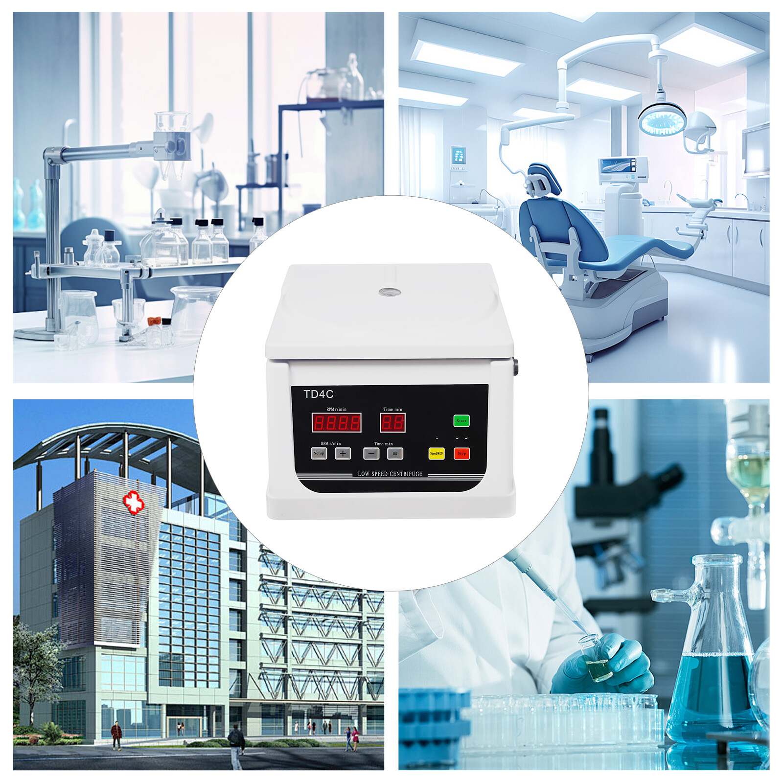 32*27*21.5cm 2200XG Medical PRP Centrifuge Beauty Lab Electric Centrifuge Low Speed Lab Blood with Centrifugal Shaft