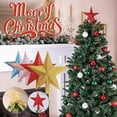 thumbnail image 2 of 1pcs Christmas Five-Pointed Star Ornament - Tree Top Decoration, Christmas Gift, Shiny Design, Suitable for Christmas Trees, Easy to Place, Adds Festive Focus to Tree Tops, C, 7.1in/18cm, 2 of 2