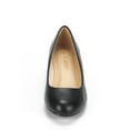 thumbnail image 7 of BURUDANI Women's Mid Wedge Heel Wide Pump Shoes Wide Available, 7 of 7