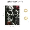 thumbnail image 2 of COMIO Black And White Sugar Skull Couple Canvas Prints Wall Art Paintings Wall Artworks Gothic Pictures Decor for Living Room Bedroom Decoration Day Of The Dead Aesthetic Decor, 2 of 5