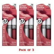3pcs CoverGirl Outlast All Day Lipcolor, Beaming Berry [720]