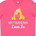 thumbnail image 4 of Inktastic Grandma Loves Me Girls Giraffe Granddaughter Youth T-Shirt, 4 of 5