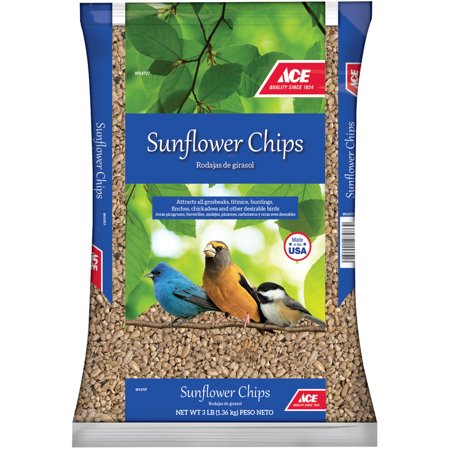 Ace Sunflower Chips Assorted Species Sunflower Chips Wildlife Food 3 lb - Total Qty: 1