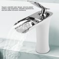 thumbnail image 3 of Bathroom Chrome Faucet Waterfall Mixer One Hole Handle (Silver Chrome UK G1/2"), 3 of 8