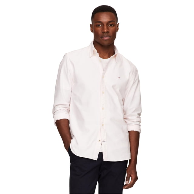 Camisa Tommy Hilfiger Oxford Custom Fit para Hombre - Rosa