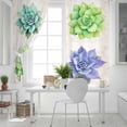thumbnail image 5 of Fsddascl Succulents Blackout Curtains for Bedroom/Living Room, Thermal Insulated Kitchen Curtains, Green Teal Purple Vintage Ferns Plant Fruit Grommet Darkening Window Treatment Drapes 52"x84"x2, 5 of 6