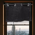 thumbnail image 4 of Pure Color Sun Proof Shade Screen Purdah Cortina cenefa corta para cocina Balcón Hogar 74x46cm (Negro), 4 of 6
