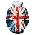 thumbnail image 2 of SHIXIAOO Sweat à Capuche Automne Homme Manches Longues Impression Drapeau National L Chaussette, 2 of 4
