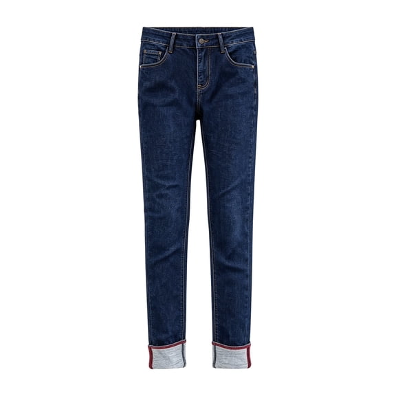CPNG Girls Skinny Jeans Solid Color Zipper Button Down Slim Fit Denim Pants Fashionable Casual Streetwear Denim Trousers