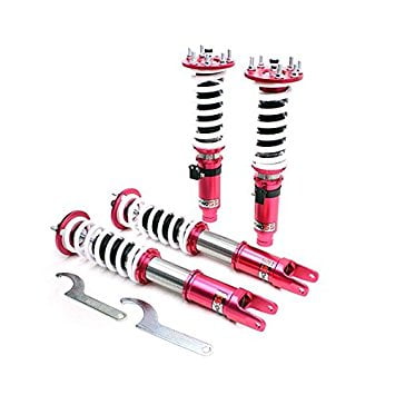 Honda Accord Coilovers Godspeed Acura TSX 2009 to 2014 , Honda Accord 2008 to 2012 Mono-ss Coilover Suspension 16 Way Adjustable with Mono Tube Design ()