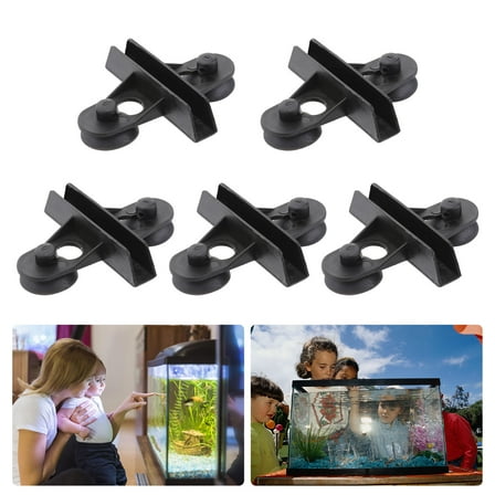 OATIPHO Plastic Fish Clip Tank Divider Holders For Fish Breeding 5pcs