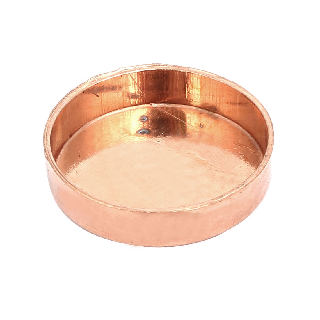 28.6mmx1.5mm Copper Pipe Tube End Cap Cover Plumbing Fitting 5pcs