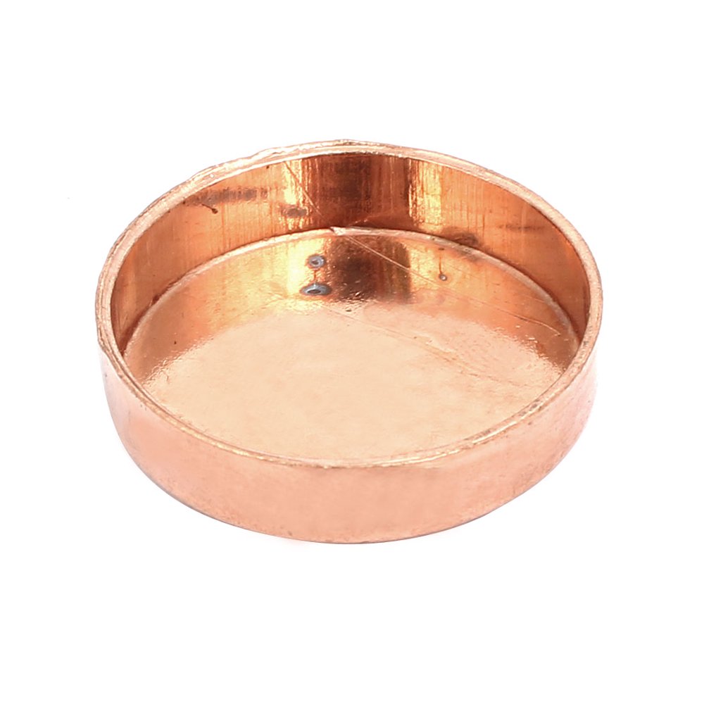 28.6mmx1.5mm Copper Pipe Tube End Cap Cover Plumbing Fitting 5pcs