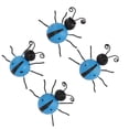 thumbnail image 3 of Ladybug Hanging Decoration, 4Pcs Vivid Iron Ladybug Wall Decoration  for Kitchen for Indoor Blue, 3 of 8