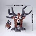 thumbnail image 2 of Plush Deer Figure Long-Arm Stuffed Animal, Soft Antler Plush Doll, Novelty Cartoon Plush Decor, Cute Fabric Plush Ornament, Lightweight Display Plush for Home Desk Shelf Holiday Gift, 2 of 8