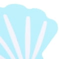 thumbnail image 2 of HONMEET Bathtub Anti Slip Stickers Easy to Use Shell Shape Blue 12Pcs 3.7X3.0X0.04In Peva, 2 of 8