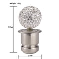 thumbnail image 2 of Crystal Car Cigarette Lighter Bling Rhinestone Car Cigarette Lighter 12V, Fits Most Vehicles, White, 2 of 8