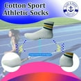 thumbnail image 4 of Yacht & Smith Wholesale Bulk Womens Mid Ankle Socks, Cotton Sport Athletic Socks - Size 9-11, 4 of 6