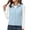 Light Blue, variant on Maqroz Womens Plus Size Sleeveless Vests Full Zip Stand Collar Polar Fleece Thermal Outerwear with Zipper Pockets for Fall Hiking and Camping
