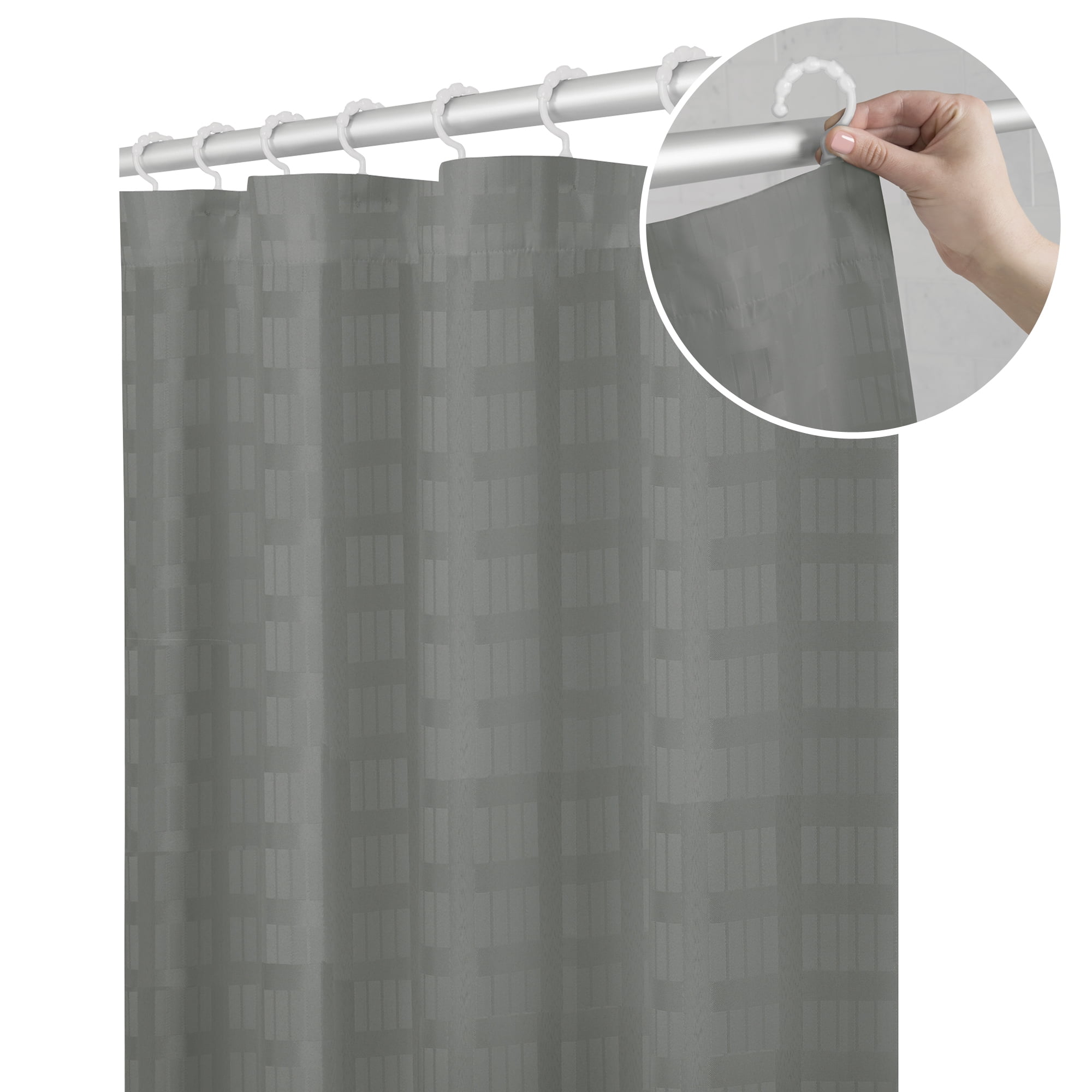 Maytex Smart Curtain Madison Fabric, Maytex Water Repellent Fabric Shower Curtain Liner