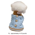 thumbnail image 3 of Methold Suéter lindo y de moda para mascotas de invierno para trajes de invierno elegantes y cálidos Ropa para mascotas de invierno Ropa para mascotas azul XL, 3 of 6