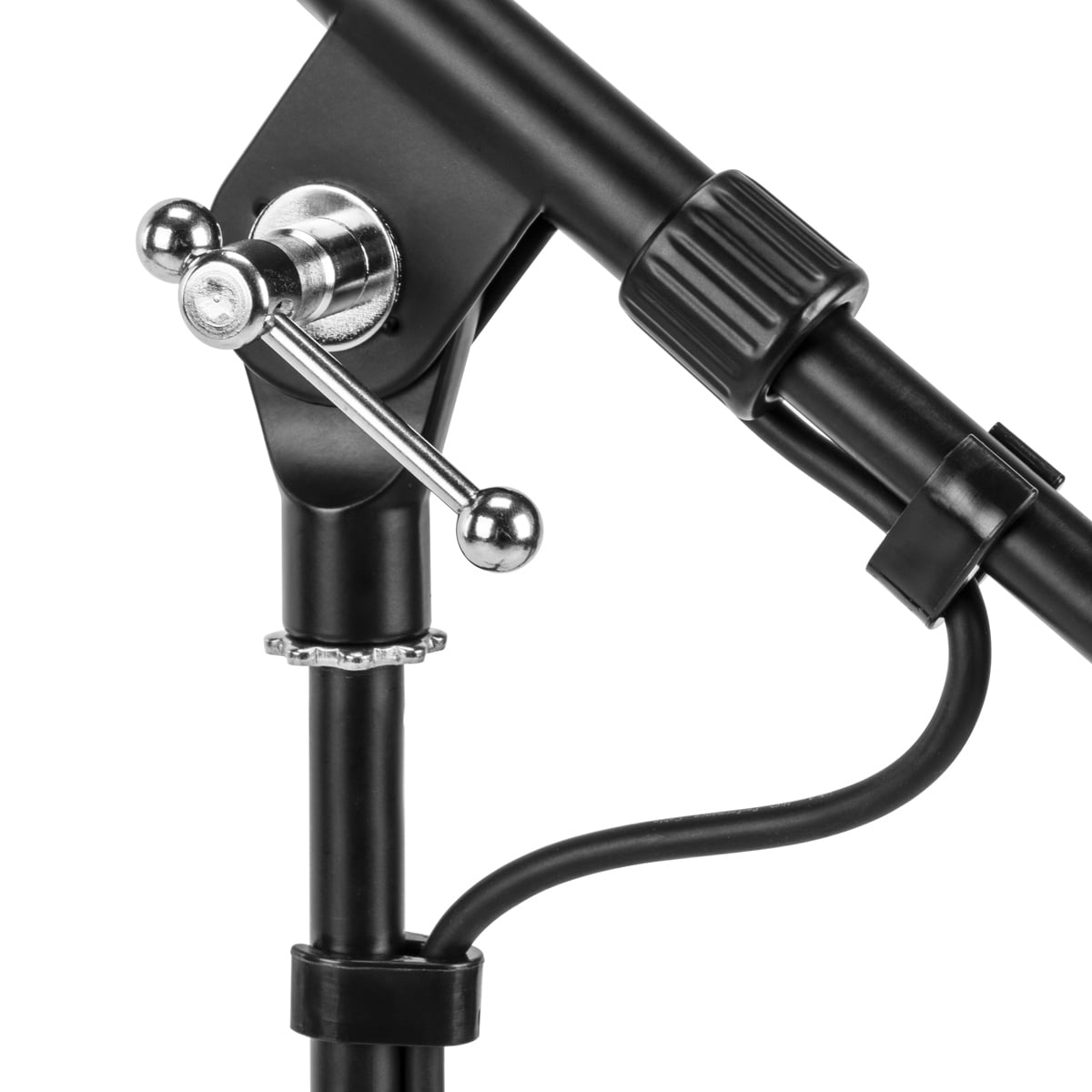 H&A Short Tripod Microphone Stand with Telescoping Boom