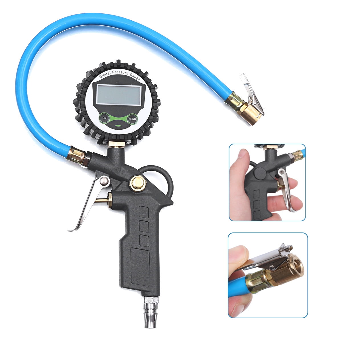 220 PSI Tire Pressure Gauge LCD Digital Tire Inflator ...