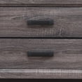 thumbnail image 5 of HomeRoots 478609 25 in. Grey Two Drawer Nightstand, 5 of 5