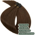 thumbnail image 4 of HAIRRO I Tip Hair Extensions Human Hair Natural Black Balayage Medium Brown Ombre Caramel Brown I Tip Hair Extensions Real Human Hair for Women Ombre Hair Extensions Stick Tip 18 Inch 1g/s Or 0.5g/s, 4 of 7