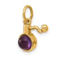 thumbnail image 4 of 14ky Fancy Amethyst Cabochon Perfume Charm, 4 of 4