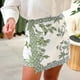 thumbnail image 2 of Minifalda Talakeno con estampado floral, color verde playa, verano, playa, para mujer, 2 of 7