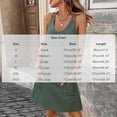 thumbnail image 3 of IUYRTFE Women's Sleeveless V-Neck Mini Dress with Pockets Adjustable Straps Casual Loose Fit Summer Tank Dress, 3 of 9