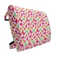 thumbnail image 1 of Colorful Lumbar Pillow, Watercolor Butterflies with Large Colored Wings Animal Love Paint Print, Soft Back Cushion for Office Chairs with Adjustable Straps, 14" x 13", Fuchsia Green, by Ambesonne, 1 of 7