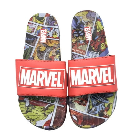

Marvel Comics Superhero Characters Men’s Sandals Slides