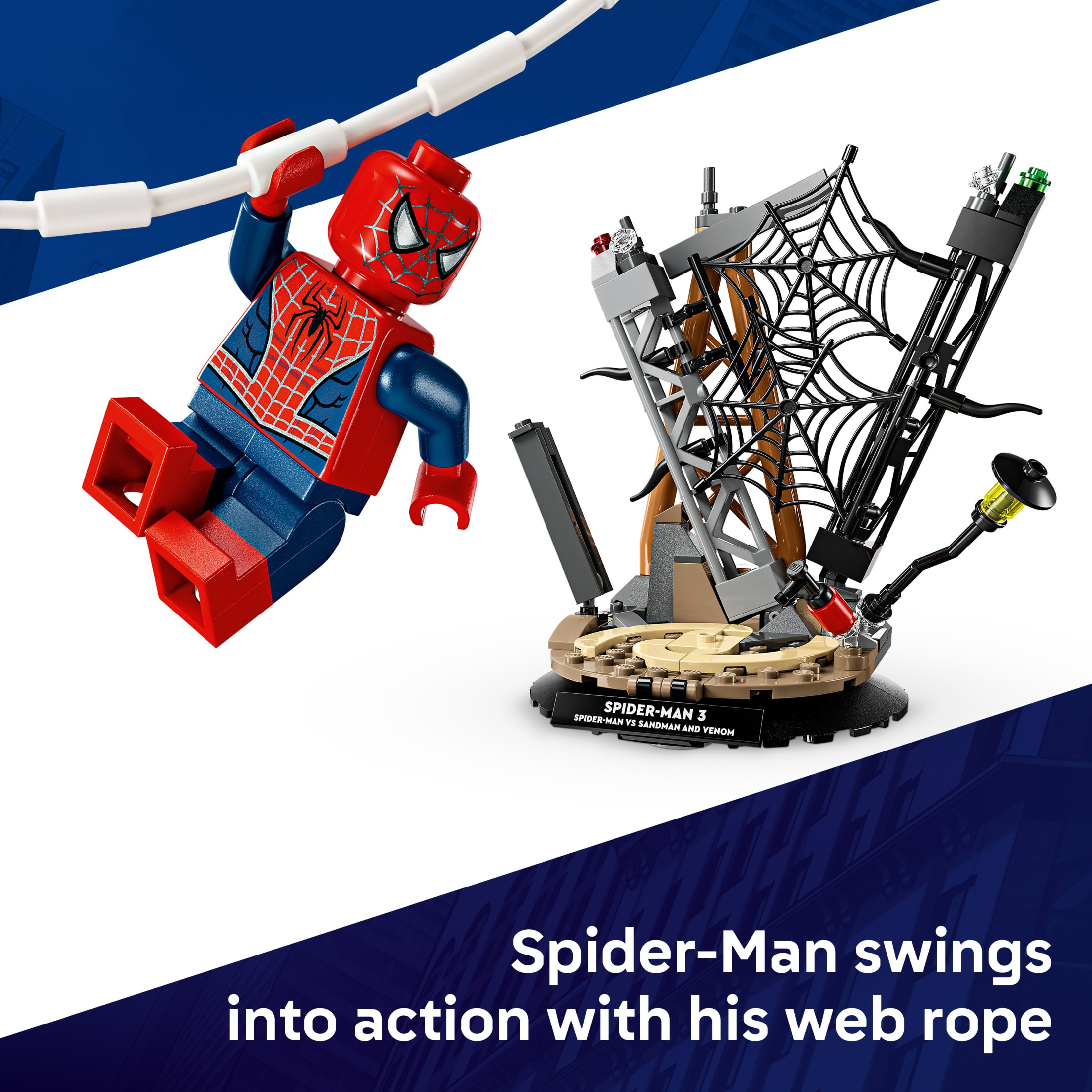 LEGO Marvel Batalla Épica: Spider-Man vs. Sandman Juguete de Construcción para Niños y Niñas - Set de Juego de Superhéroes con Minifiguras de Venom, Sandman y Spider-Man - Idea de Regalo para Cumpleaños - Mayores de 9 - 76334 5