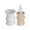 B, variant on Artistic Silicone Base Molds Resin Epoxy Molds Round Shape Holder Mold Silicone Texture Candlestick Mould