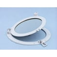 thumbnail image 2 of Hampton Nautical Deluxe Class Brass Porthole Mirror, 12", White, Brass, 2 of 5