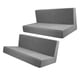 thumbnail image 5 of Fundas para asientos de vehículos recreativos, fundas para cojines de , fundas para bancos, protectores de muebles para sofá, 2 piezas , Gris, 5 of 8