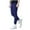 Blue, variant on Girls Skinny Jeans Solid Color Knitted Stretch Pencil Pants Elastic Waist Bottoms Casual Joggers Trousers Black 3-4 Years