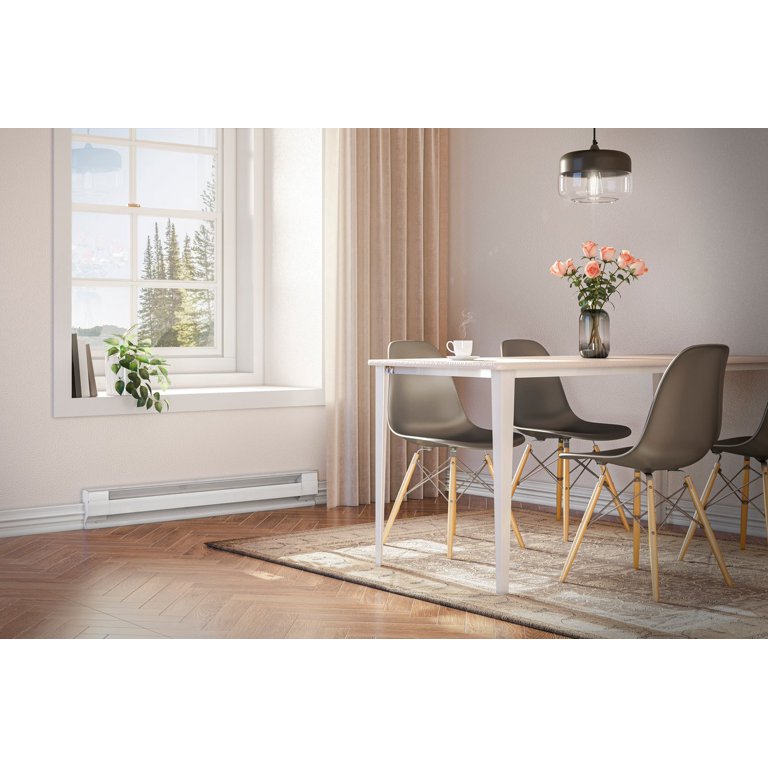 Cadet 05534 125 Sq. Ft. 3415 BTU White Convection Baseboard Heater -  Walmart.com