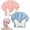 Pink+blue, variant on Super Absorbent Hair Towel Wrap for Wet Hair, 2026 New Microfiber Hair Towel Wrap Women Quick-Drying Hair Towels, Soft Bow Tie Wet Hair Towels Wrap for Women