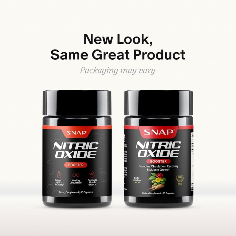 Snap Supplements, Vital Amino Acids Nitric Oxide, 1500mg, 60