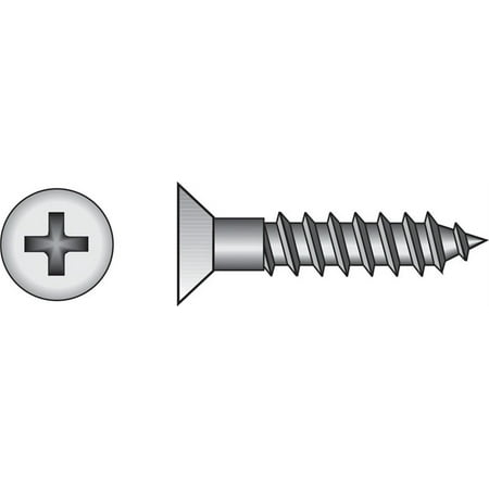 

Hillman 40120 No.10 x 0.75 in. Zinc Plated Flat Head Phillips Wood Screws - Pack of 100