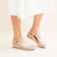 thumbnail image 5 of Women's Platform Wedge Heel Sandals - Buckle Ankle Strap, Open-Toe Comfortable Insole Lightweight Rubber Sole Casual Summer Sandals, 5 of 7