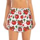 thumbnail image 2 of Balery Hand Drawn Tomatoes Pantalones cortos deportivos para mujer con forro y dos bolsillos, elásticos, para entrenamiento, gimnasio, yoga-Large, 2 of 7