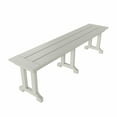 thumbnail image 6 of WestinTrends Malibu 65" Outdoor Dining Bench, All Weather Resistant Poly Lumber Patio Garden Bench Trestle Long Bench for Both Outdoor and Indoor, Sand, 6 of 7