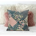 thumbnail image 3 of Arizona Floral Patches Throw Fabric Pillow in Red Green 18x18, 3 of 6