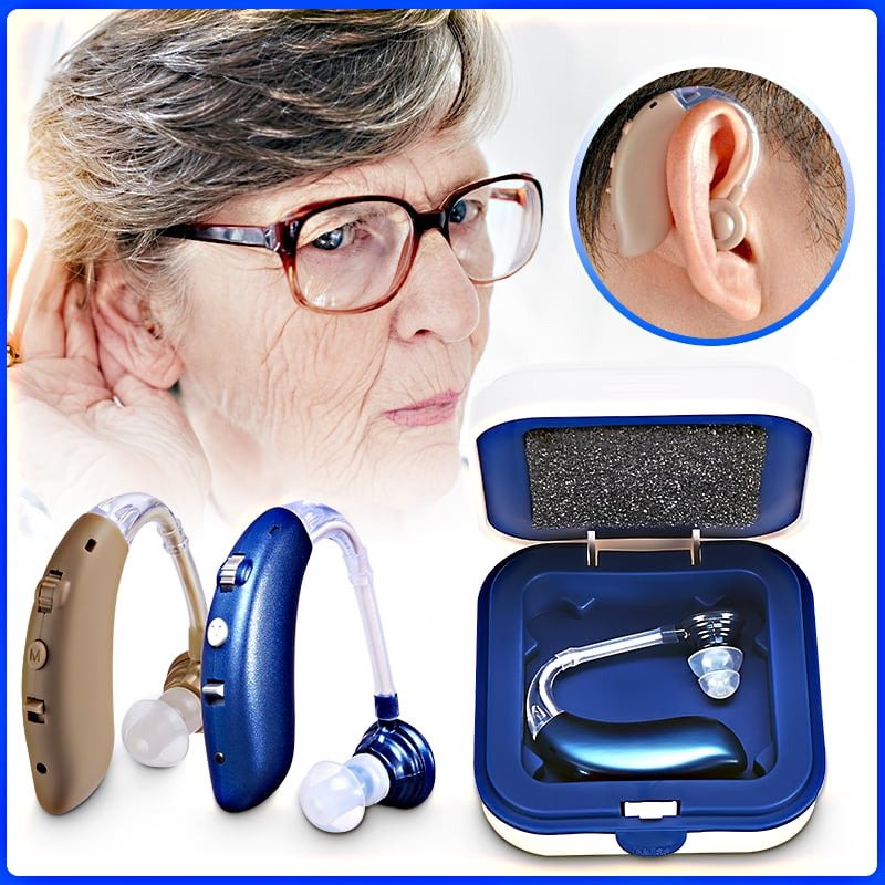 1/2 pcs Wireless Digital BTE Hearing Amplifier Ear Aid Sound Amplifier