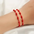 thumbnail image 4 of 7 Knots Red Rope Bracelet Male Female Youth Friendship Bracelet Good Luck Amulet, 4 of 15