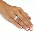 thumbnail image 4 of K-KED Elegant Engagement 925 Silver Filled Rings Cubic Zirconia Women Gift Size 6-10-6, 4 of 6